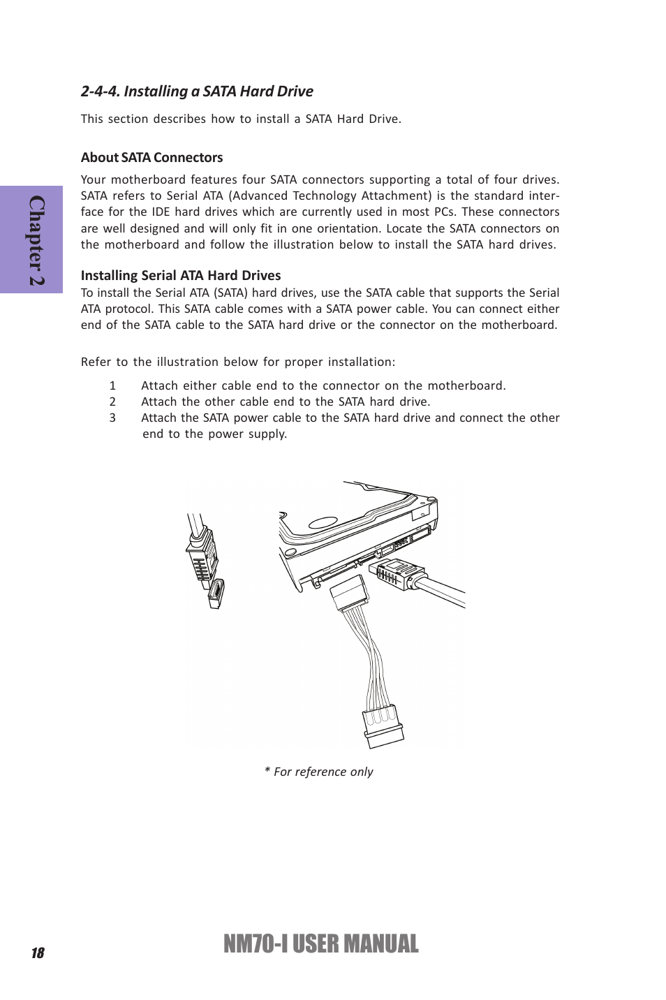 Nm70-i user manual, Chapter 2 | Elitegroup NM70-I (V1.0) User Manual | Page 22 / 64