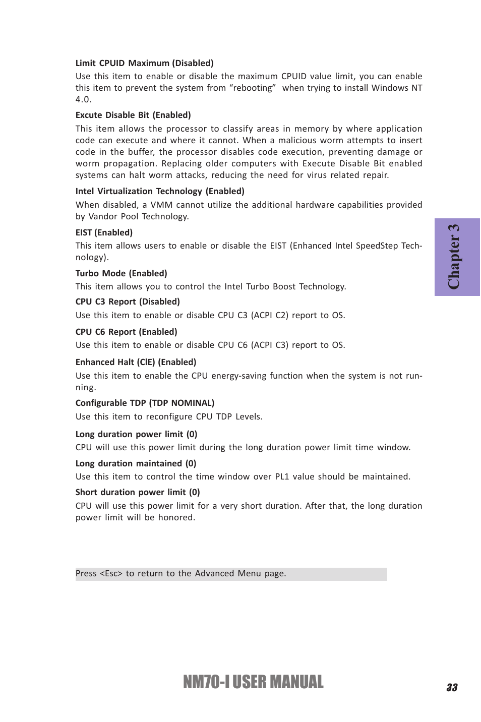 Nm70-i user manual, Chapter 3 | Elitegroup NM70-I (V1.0) User Manual | Page 37 / 64