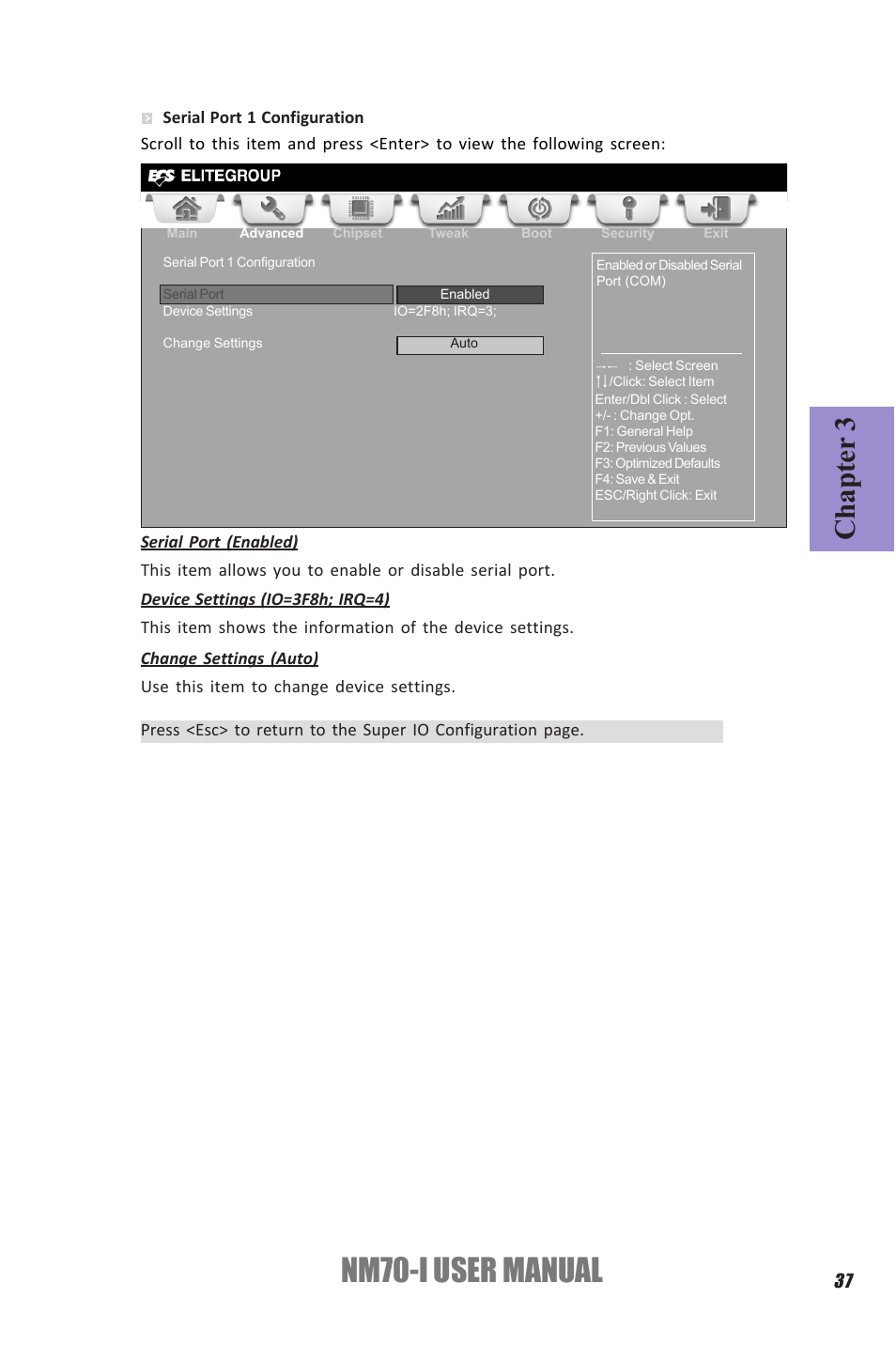 Nm70-i user manual, Chapter 3 | Elitegroup NM70-I (V1.0) User Manual | Page 41 / 64