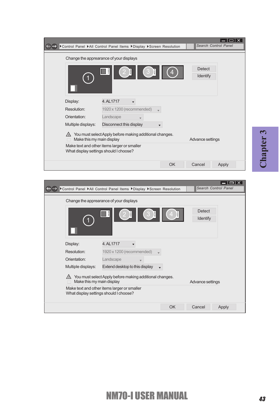 Nm70-i user manual, Chapter 3 | Elitegroup NM70-I (V1.0) User Manual | Page 47 / 64
