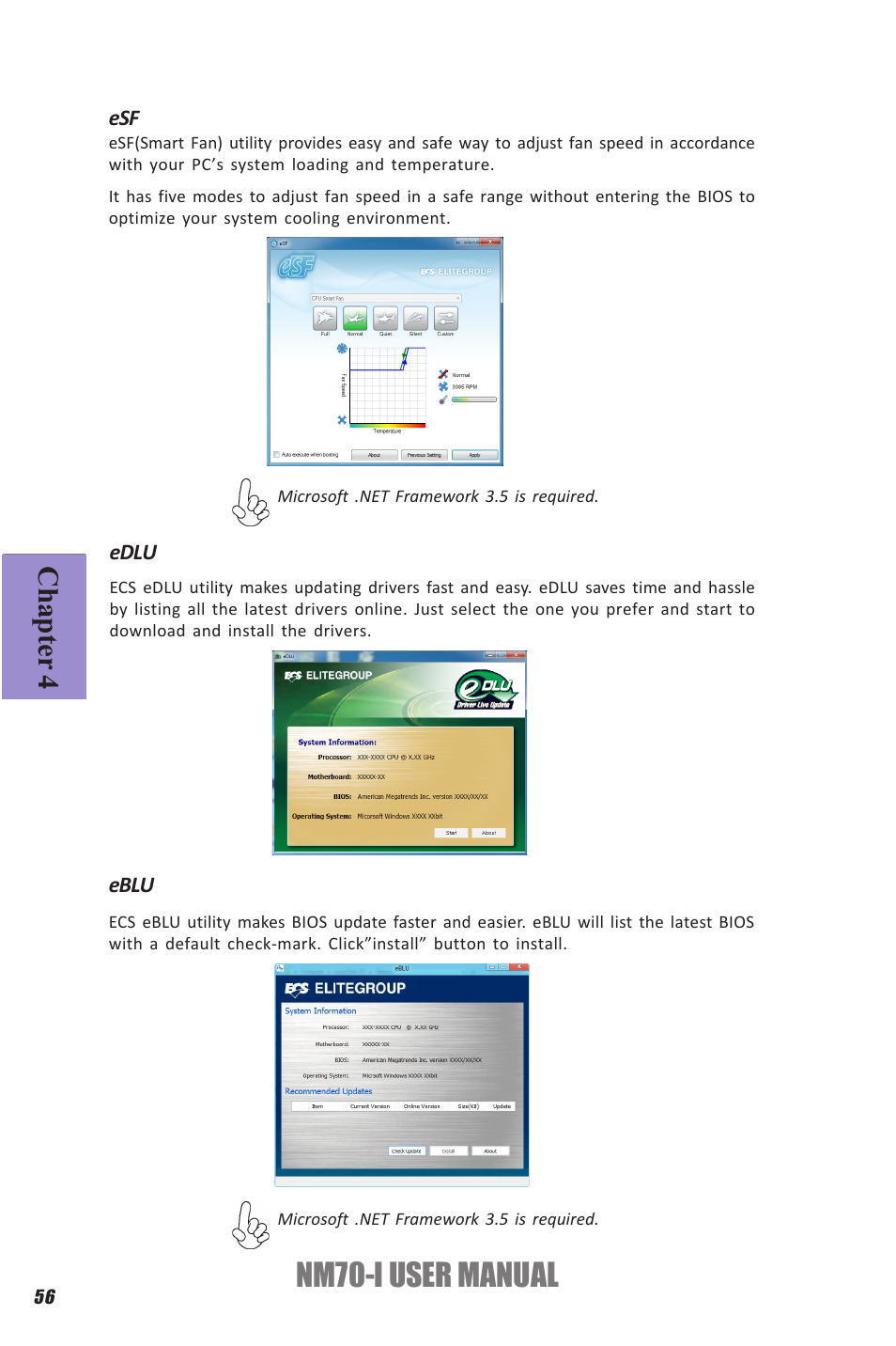 Nm70-i user manual, Chapter 4 | Elitegroup NM70-I (V1.0) User Manual | Page 60 / 64