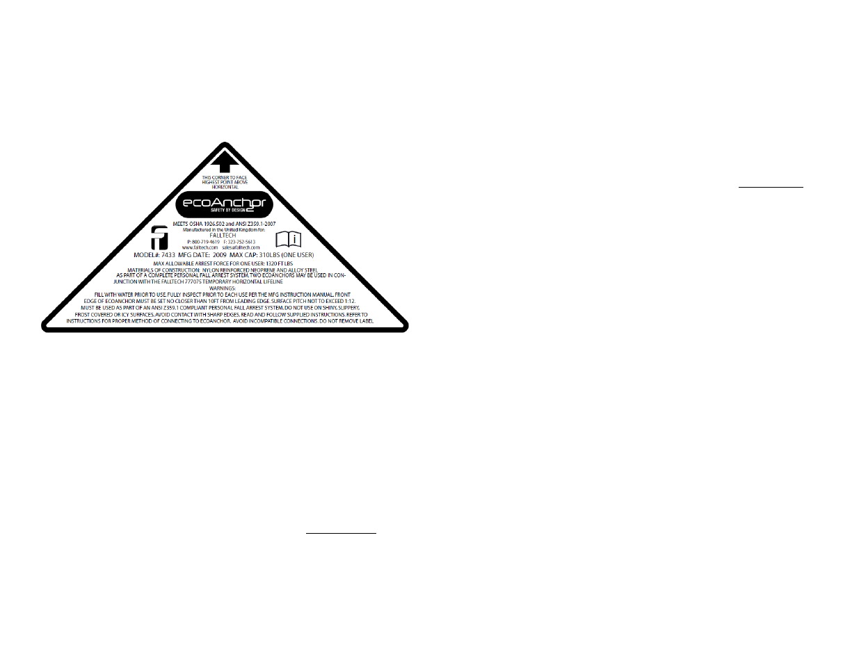FallTech 778100 User Manual | Page 38 / 41