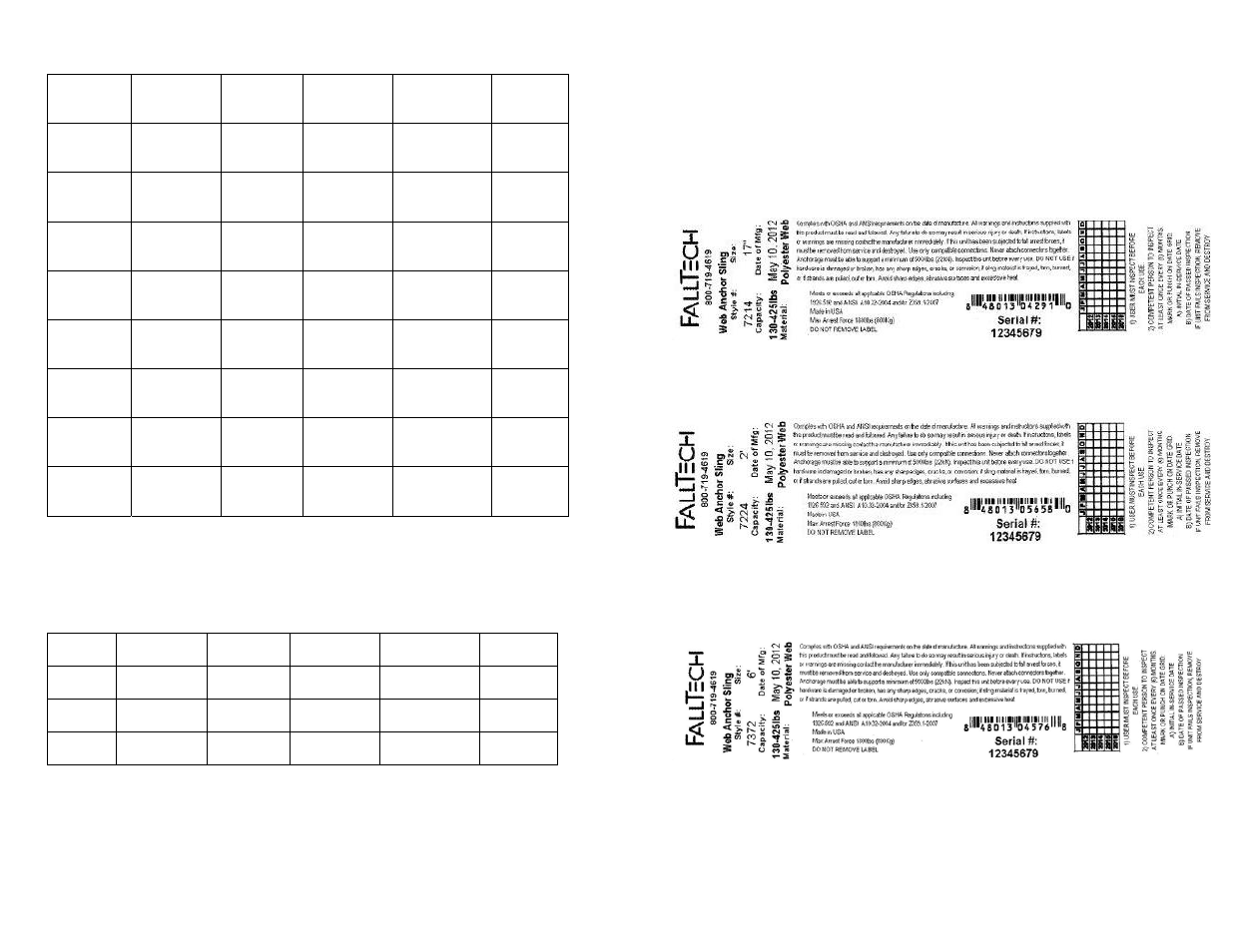 FallTech Sling Anchors User Manual | Page 22 / 52