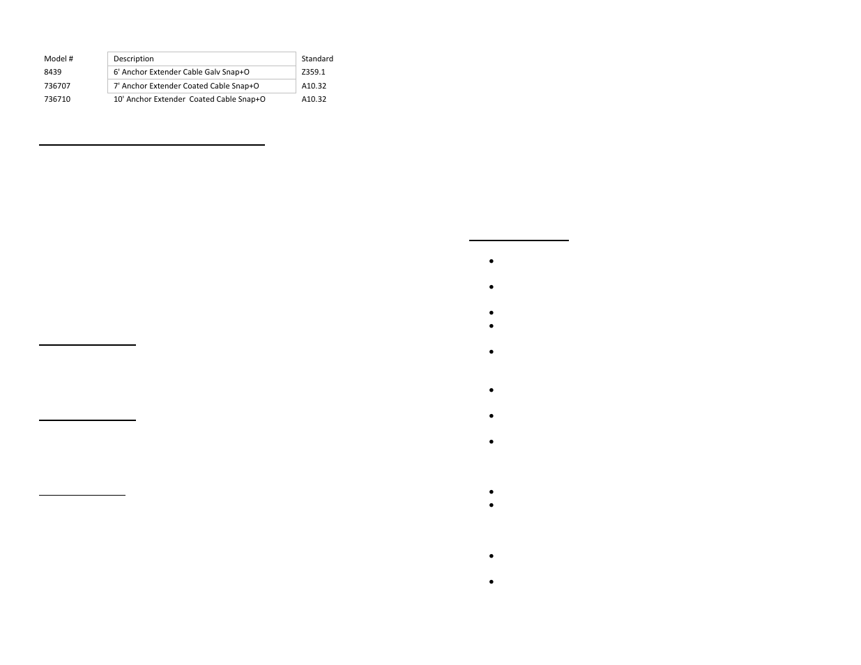 FallTech Sling Anchors User Manual | Page 3 / 52
