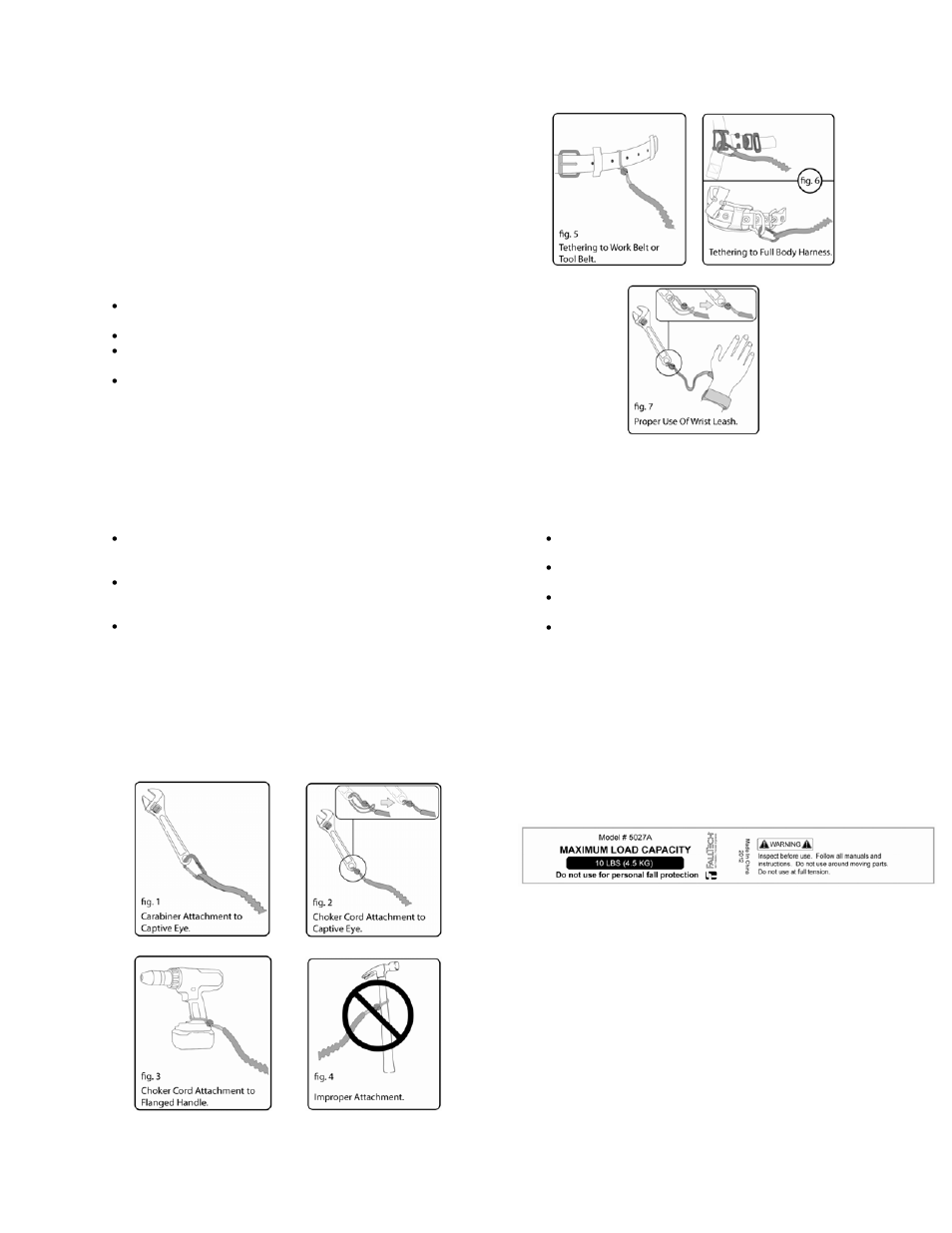 FallTech Tool Leashes User Manual | Page 2 / 5