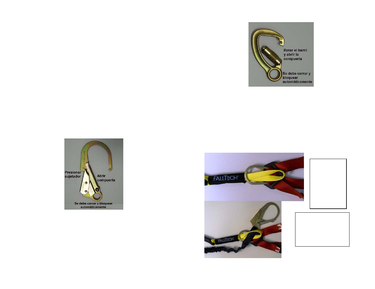 FallTech Shock-Absorbing Lanyards (SAL’s) User Manual | Page 49 / 50