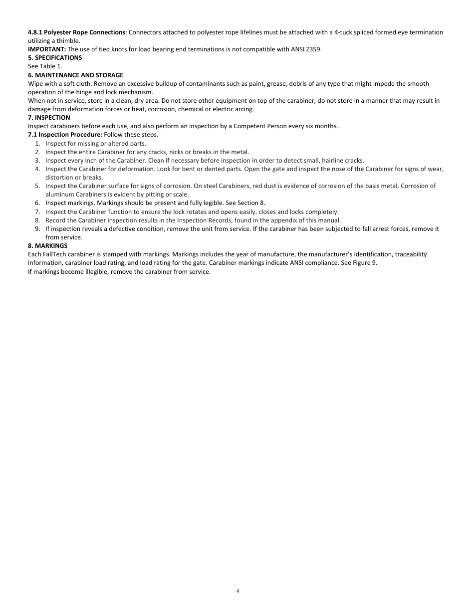 FallTech 8447A User Manual | Page 4 / 15