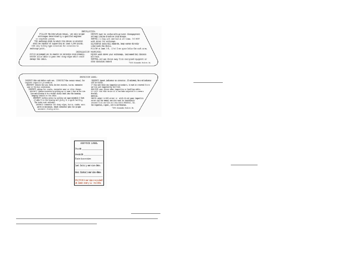 FallTech DuraTech Series SRL’s User Manual | Page 17 / 18