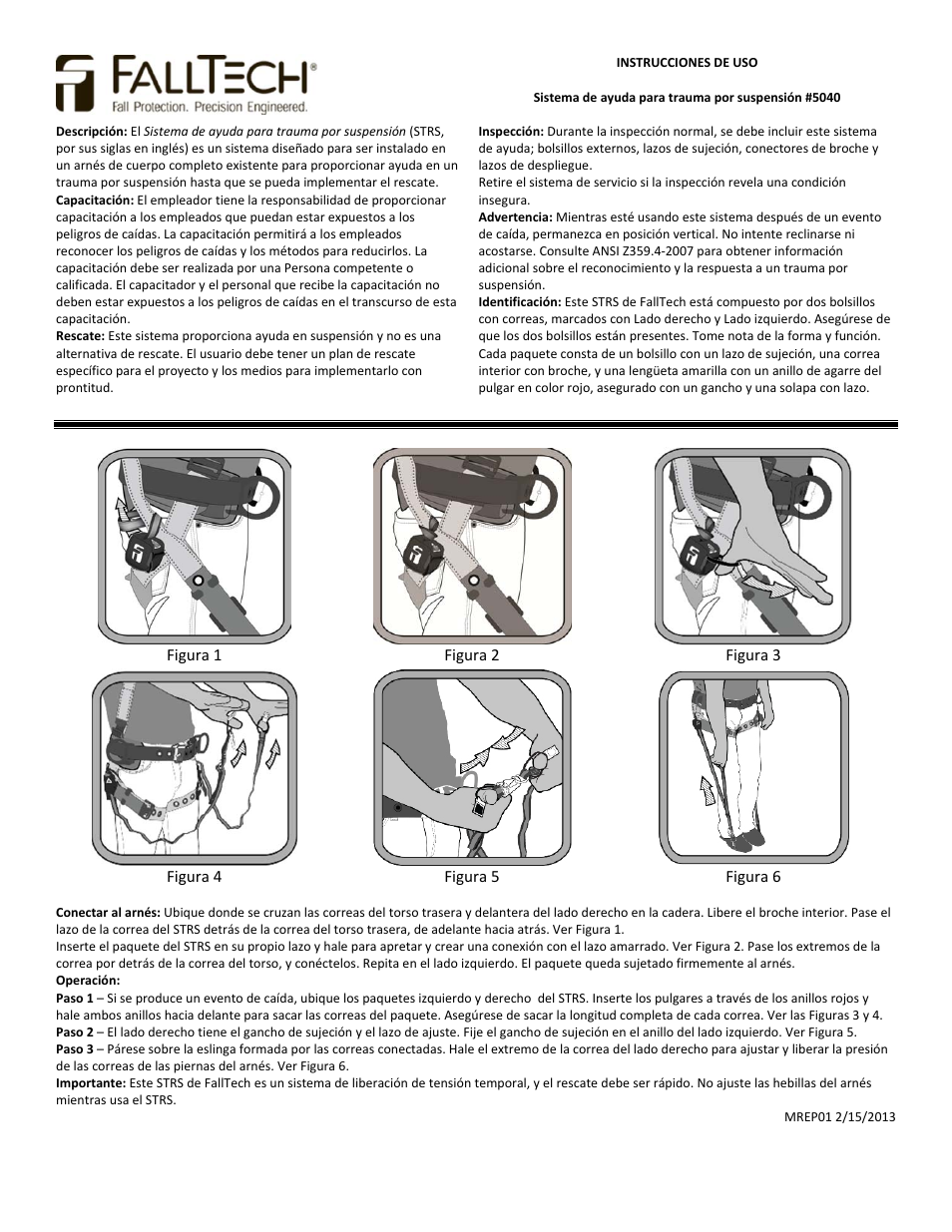 FallTech 5040 User Manual | Page 2 / 2