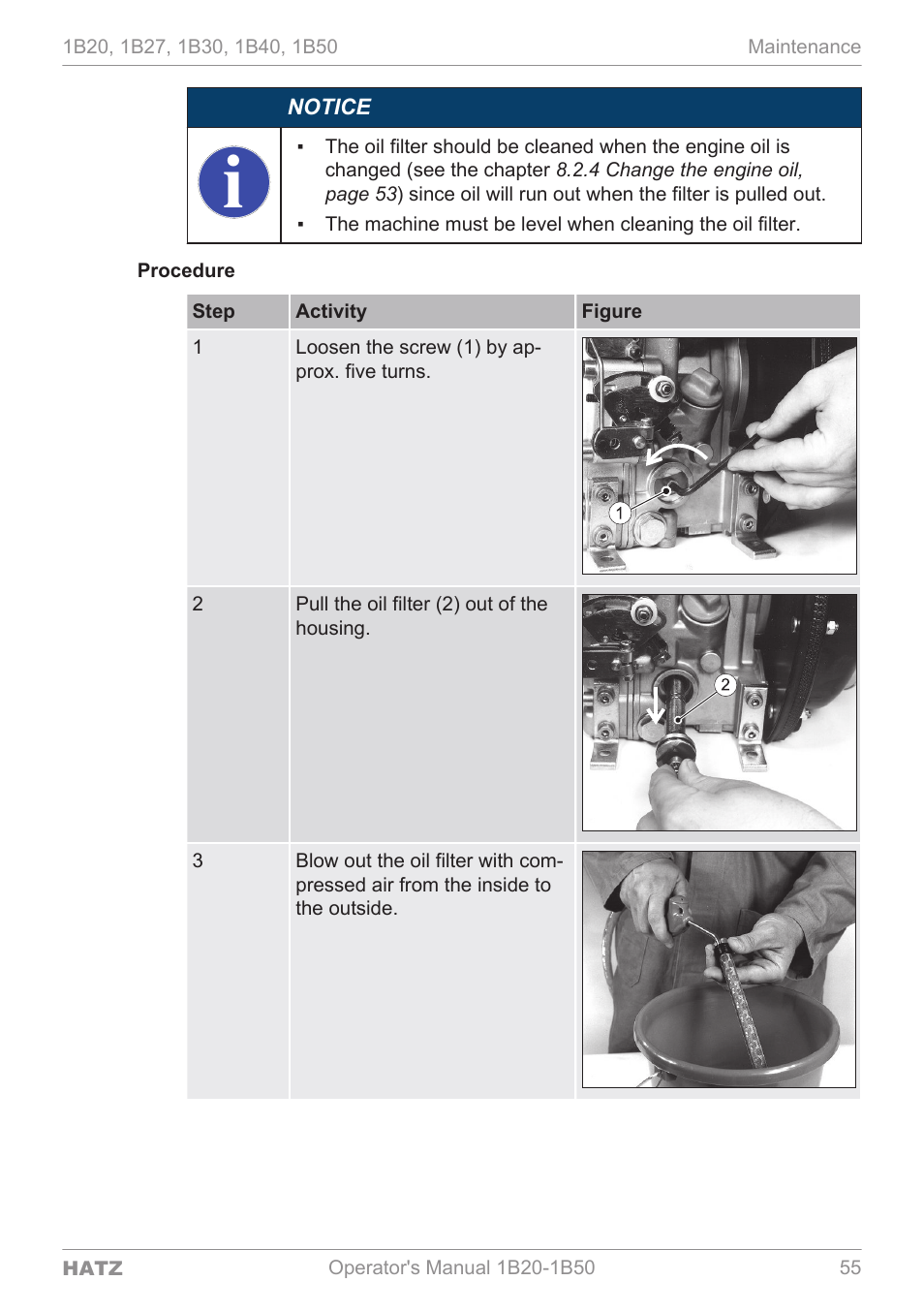 HATZ Diesel 1B 50 User Manual | Page 55 / 88