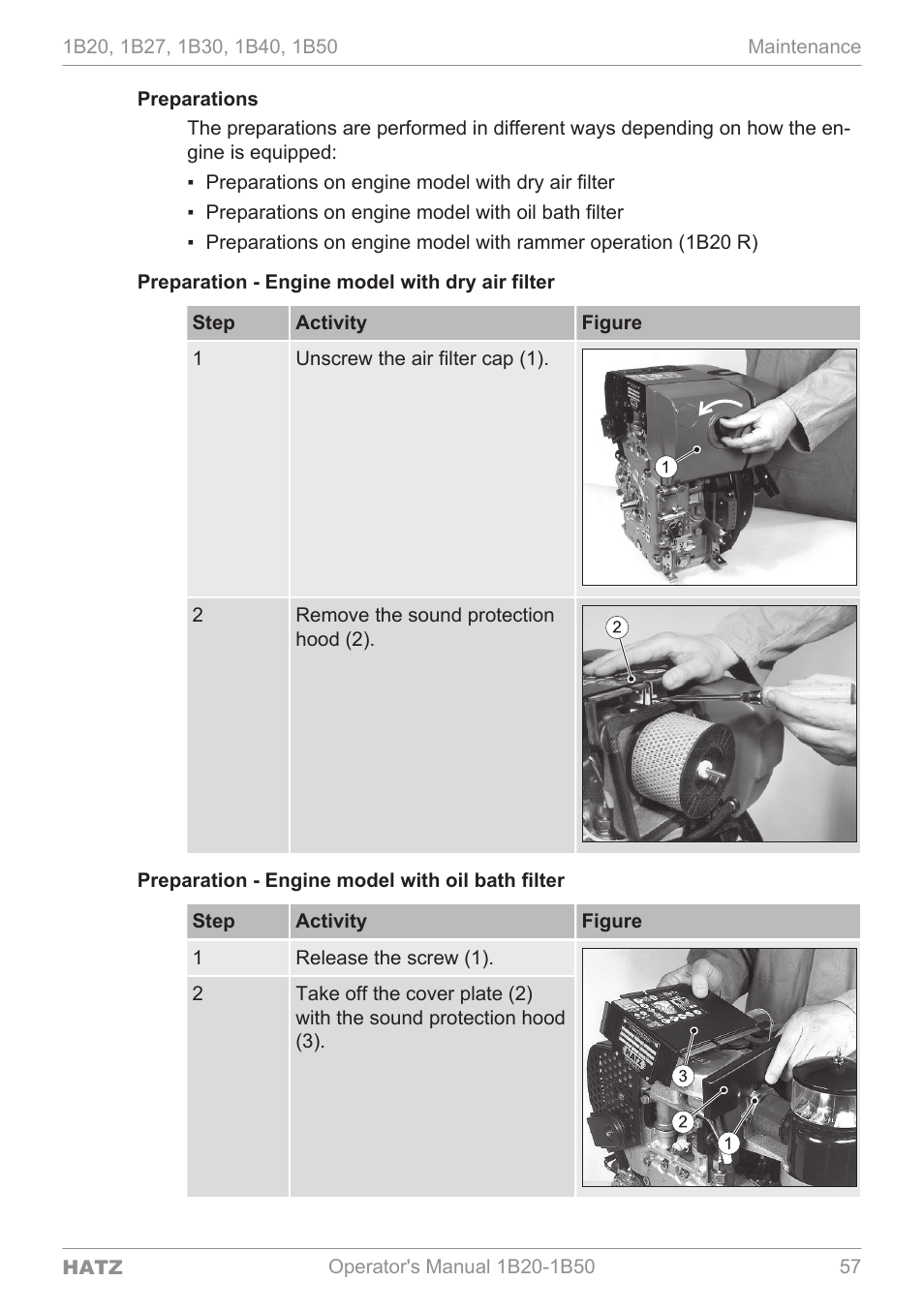 HATZ Diesel 1B 50 User Manual | Page 57 / 88