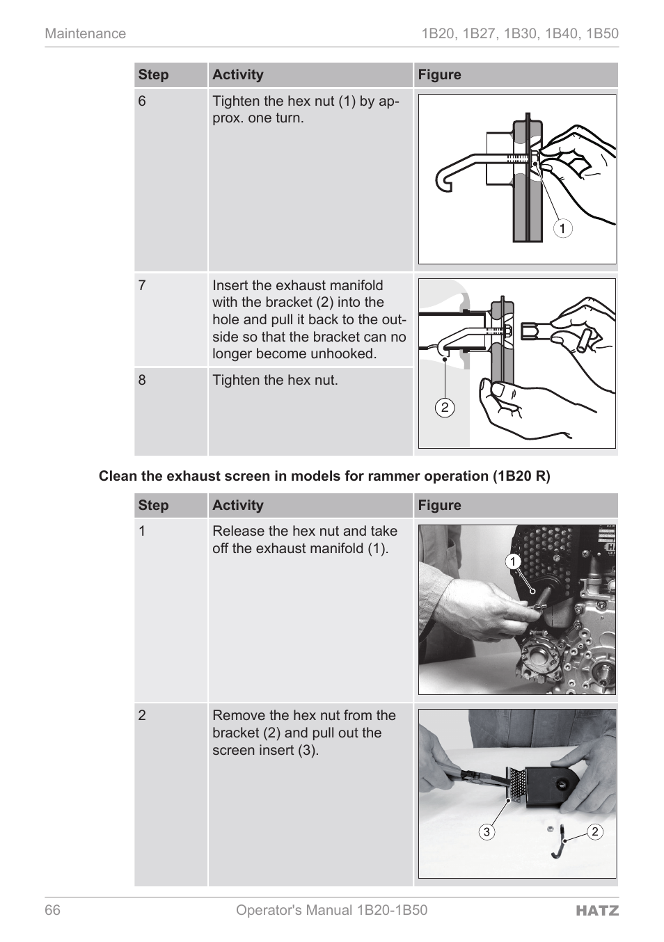 HATZ Diesel 1B 50 User Manual | Page 66 / 88