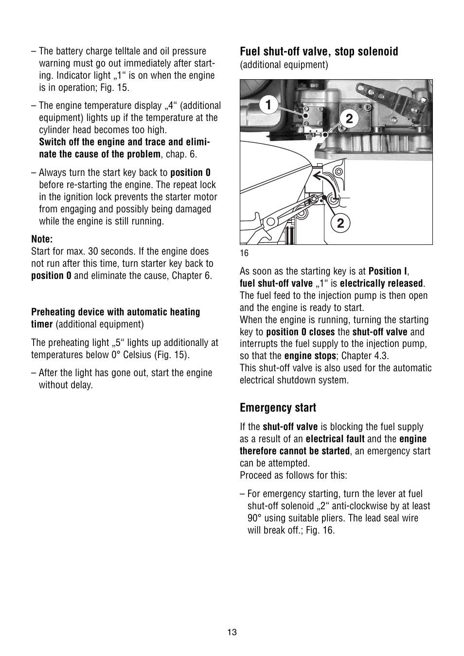 HATZ Diesel 1B50W User Manual | Page 15 / 36