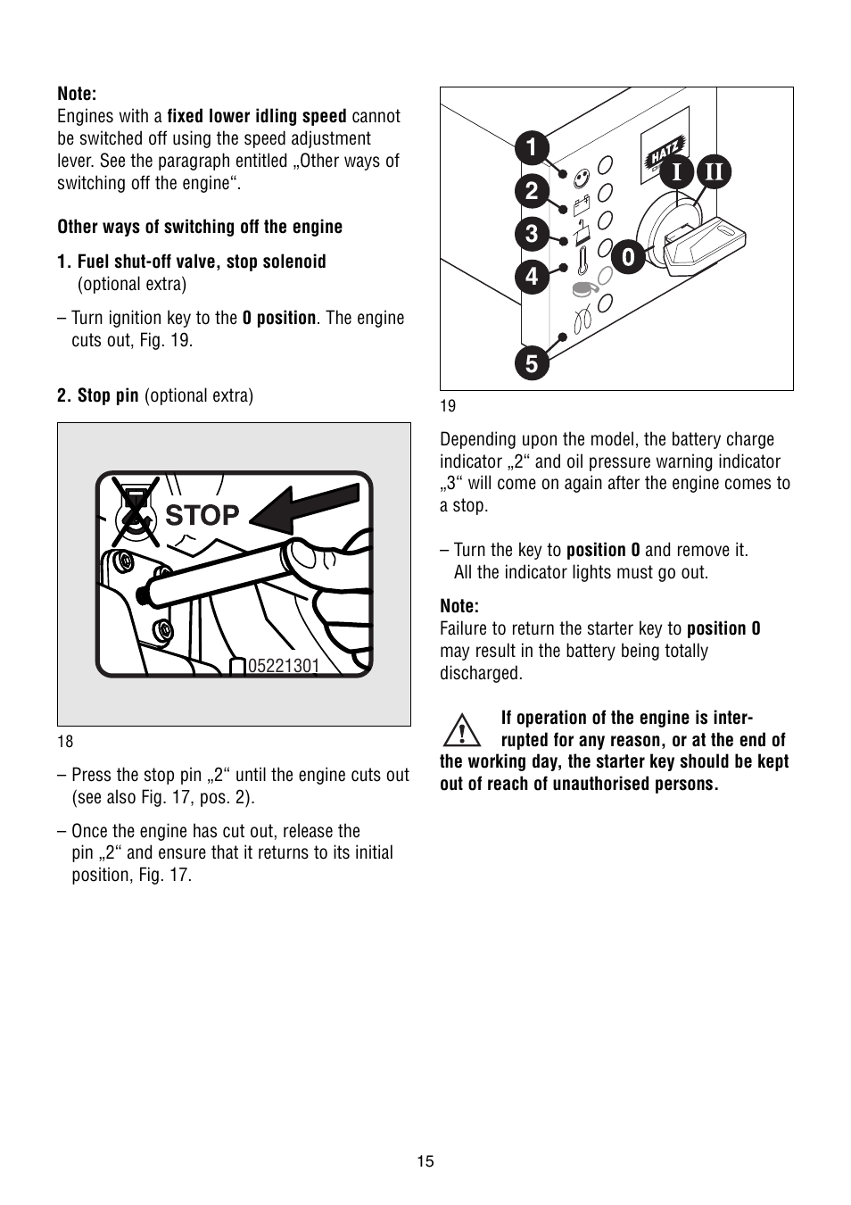 HATZ Diesel 1B50W User Manual | Page 17 / 36