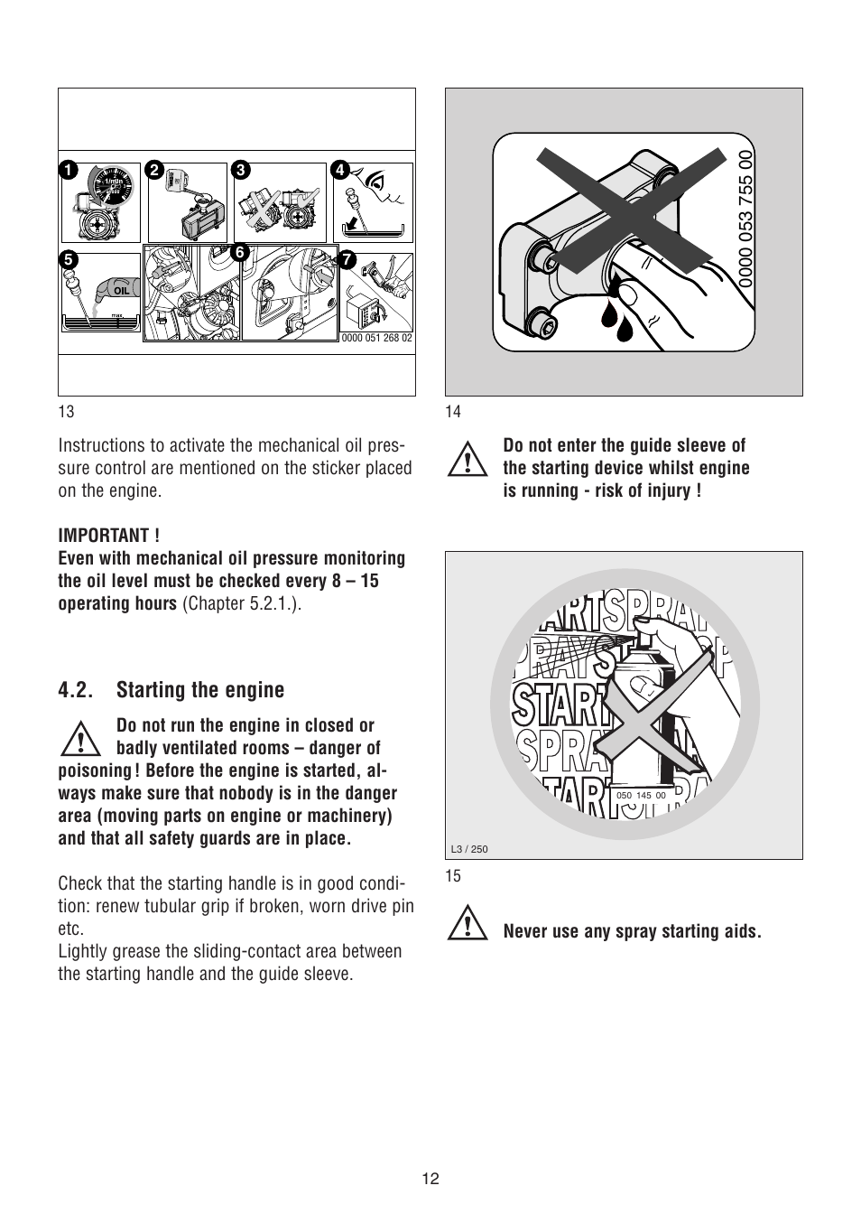 Starting the engine | HATZ Diesel 1D90 User Manual | Page 13 / 38