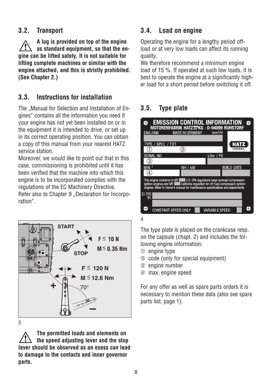 HATZ Diesel 1D90 User Manual | Page 9 / 38