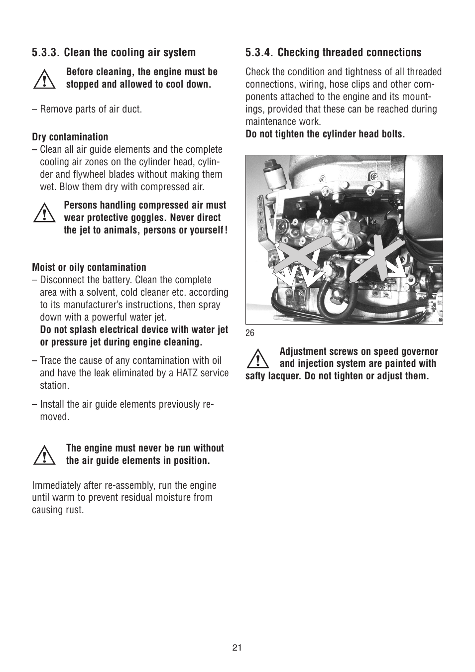 HATZ Diesel 1D90W User Manual | Page 22 / 31