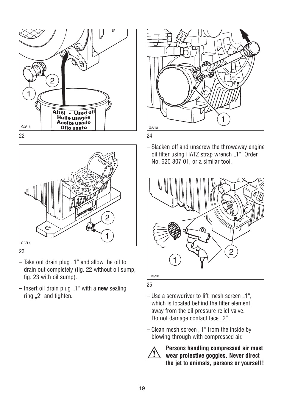 HATZ Diesel 2G40 H User Manual | Page 20 / 32