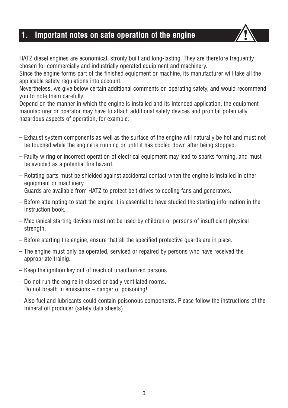 HATZ Diesel 2G40 H User Manual | Page 4 / 32