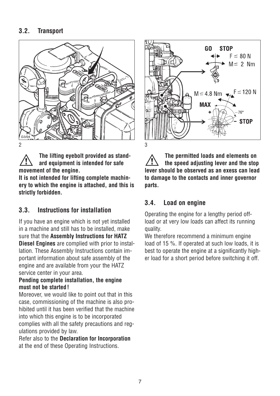 HATZ Diesel 2G40 H User Manual | Page 8 / 32
