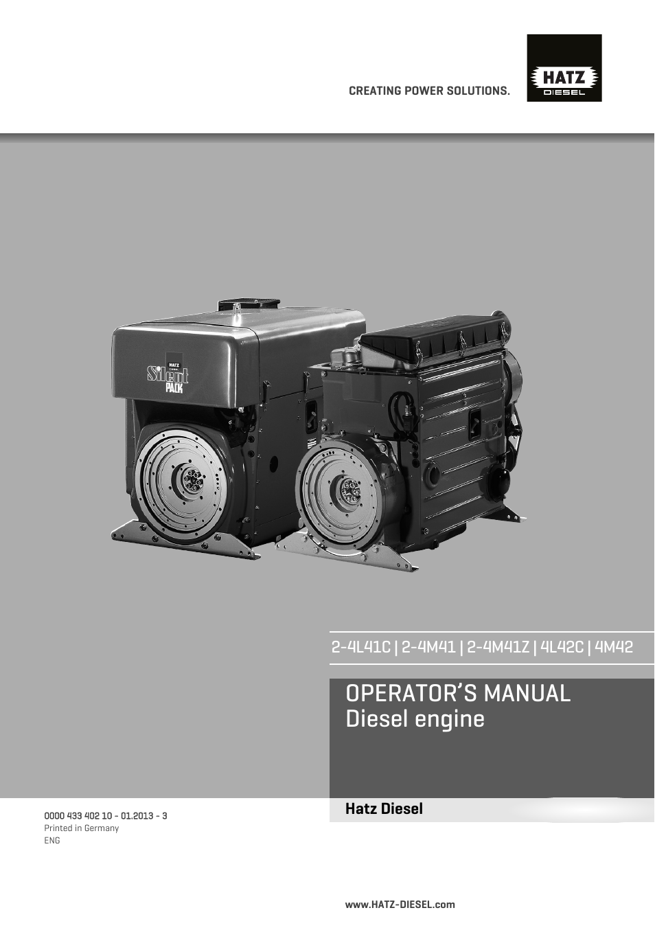 HATZ Diesel 4M42 User Manual | 105 pages