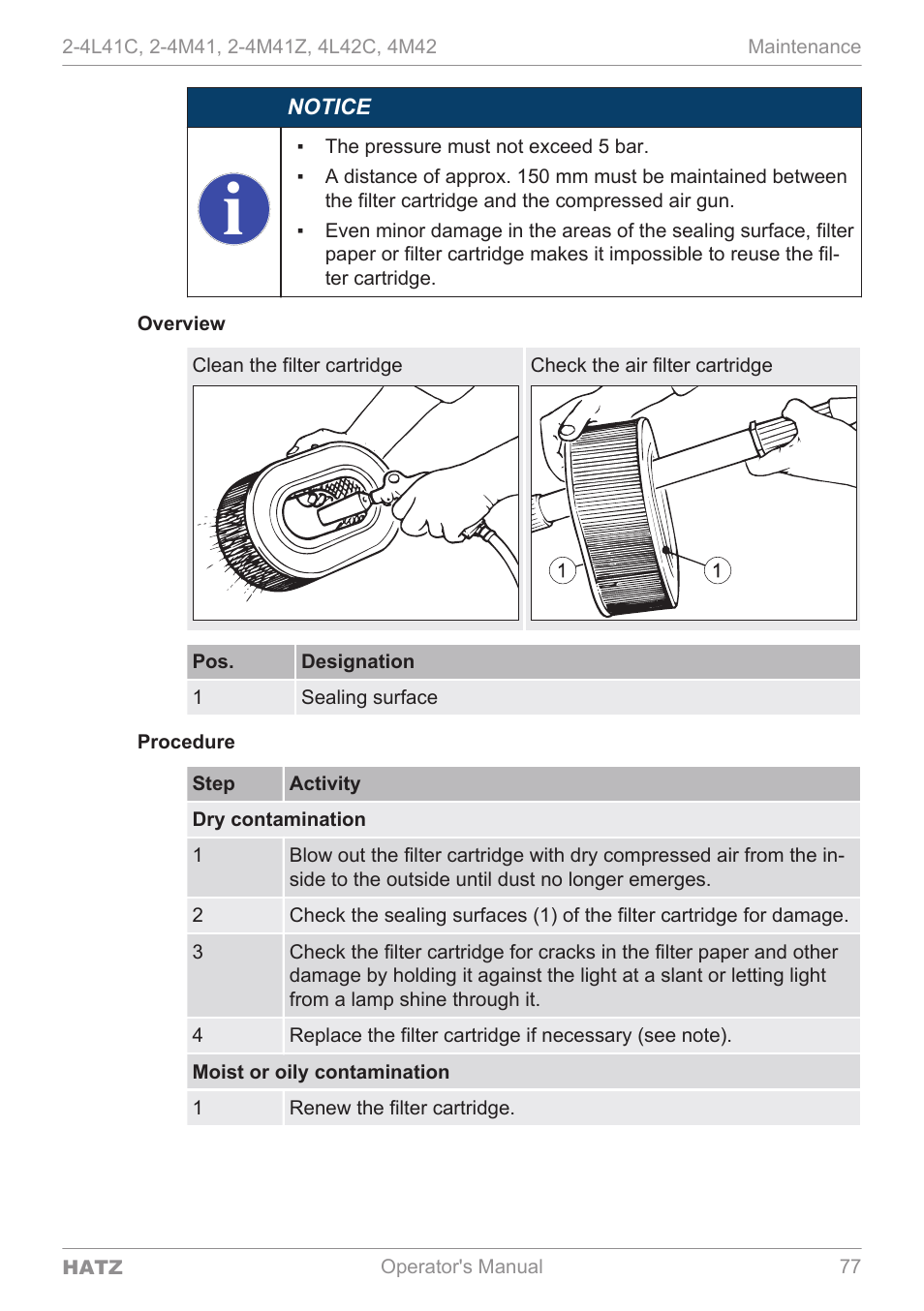 HATZ Diesel 4M42 User Manual | Page 77 / 105