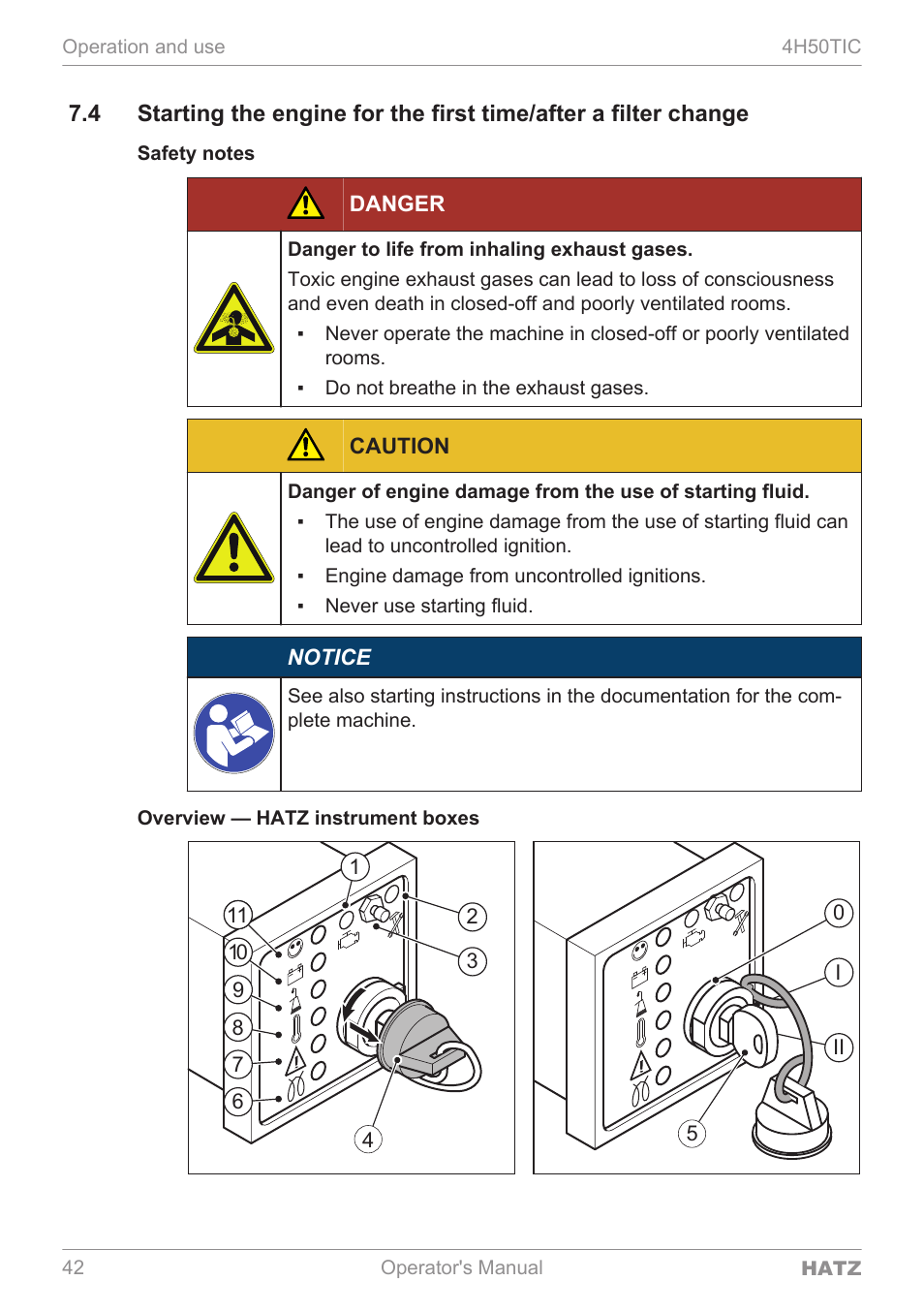 HATZ Diesel 4H50TIC User Manual | Page 41 / 96