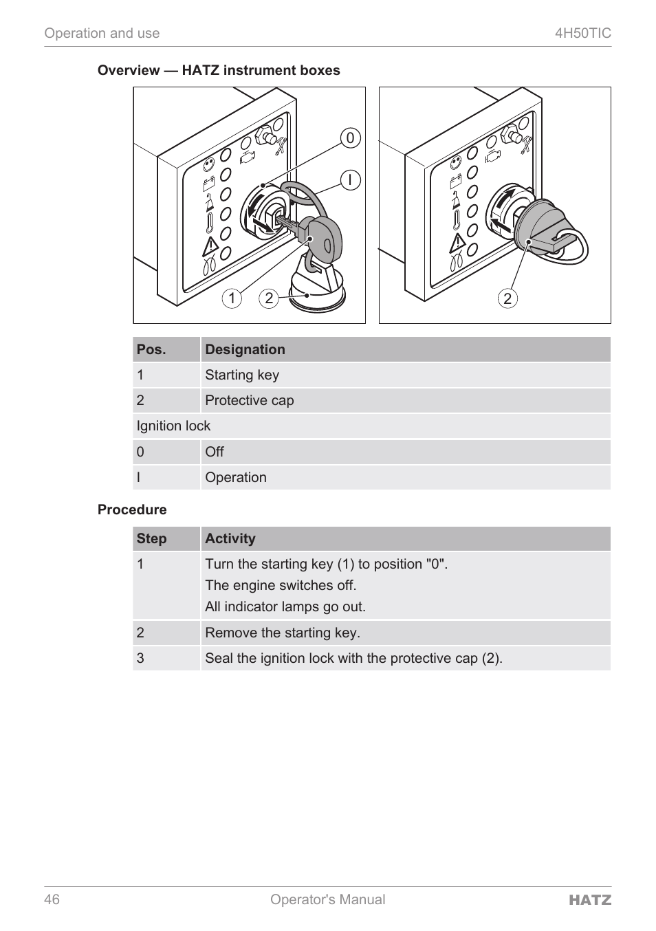 HATZ Diesel 4H50TIC User Manual | Page 45 / 96