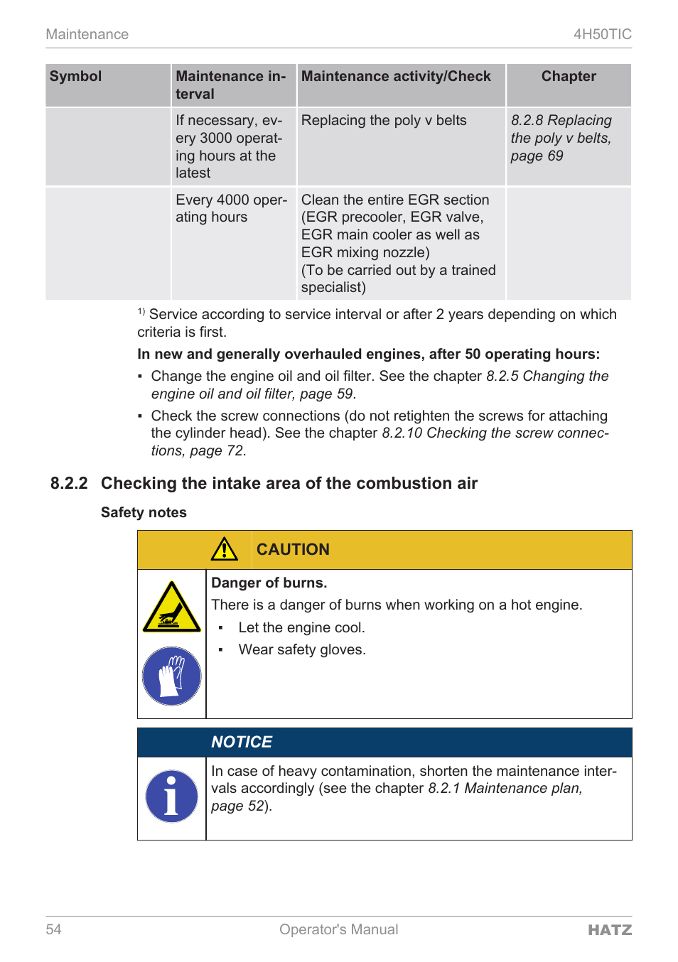 HATZ Diesel 4H50TIC User Manual | Page 53 / 96