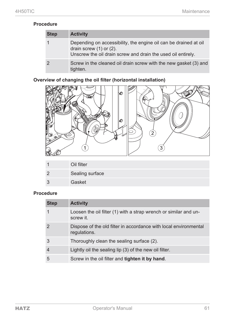 HATZ Diesel 4H50TIC User Manual | Page 60 / 96