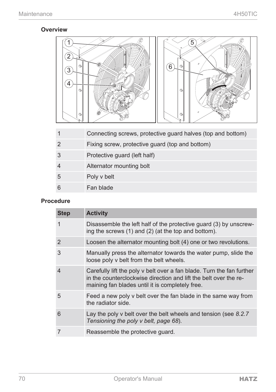 HATZ Diesel 4H50TIC User Manual | Page 69 / 96