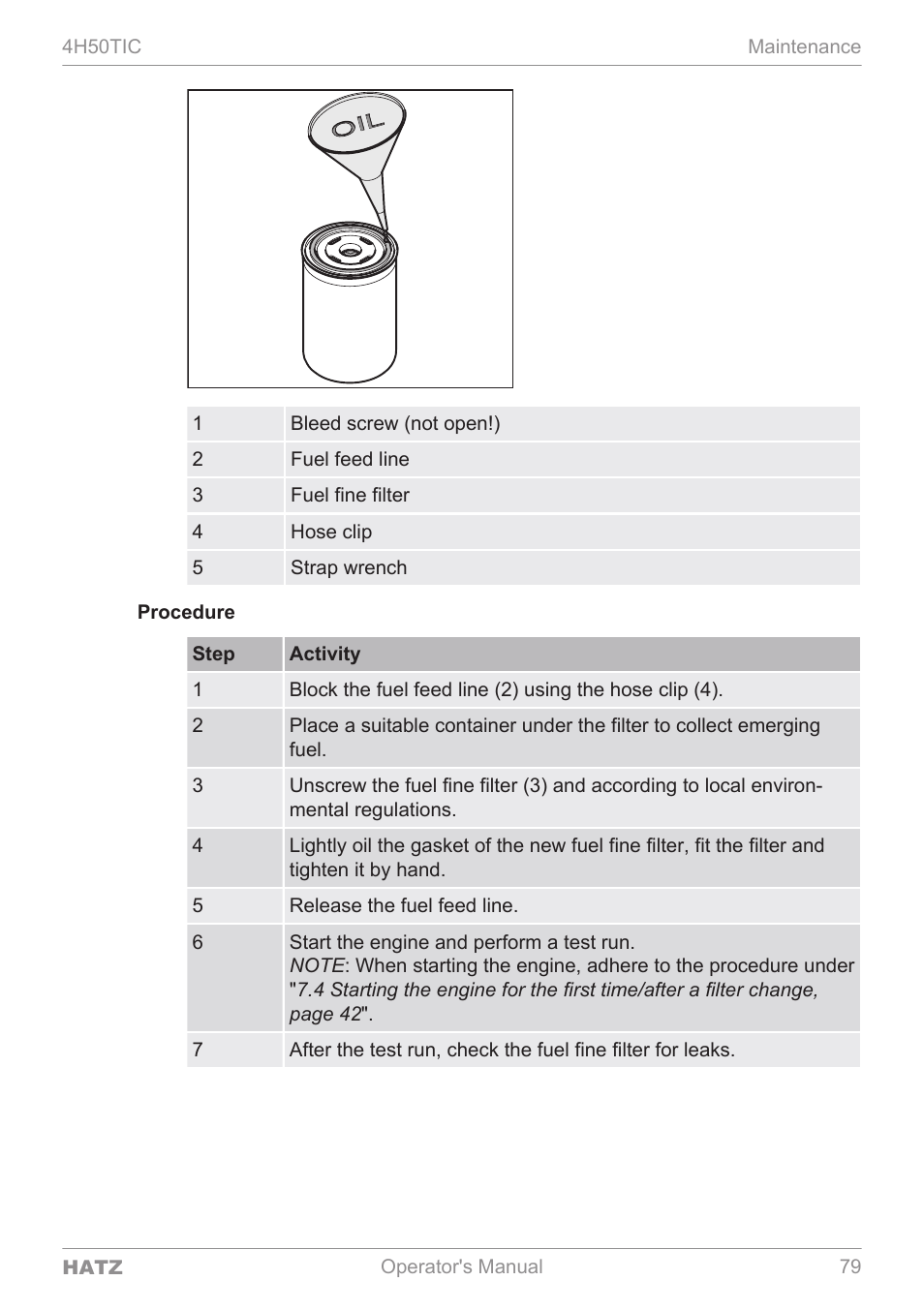 HATZ Diesel 4H50TIC User Manual | Page 78 / 96