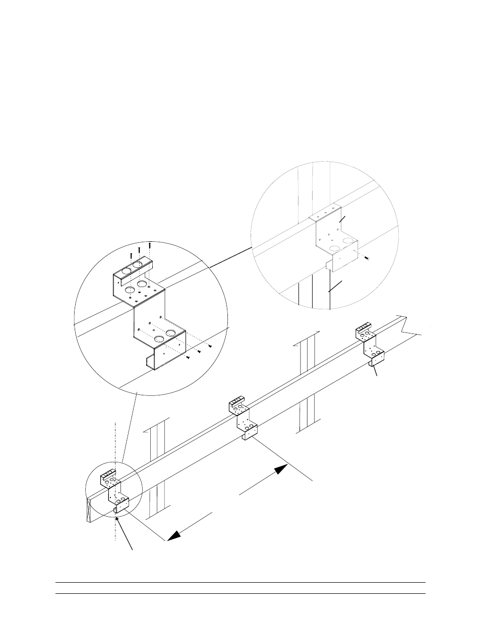 Curtain installation using windpipe brackets, Fig. 1 bottom bracket | Hired-Hand RollSeal Rollup Curtains: ROLLUP CURTAIN SYSTEM Rev 11-05 User Manual | Page 10 / 38