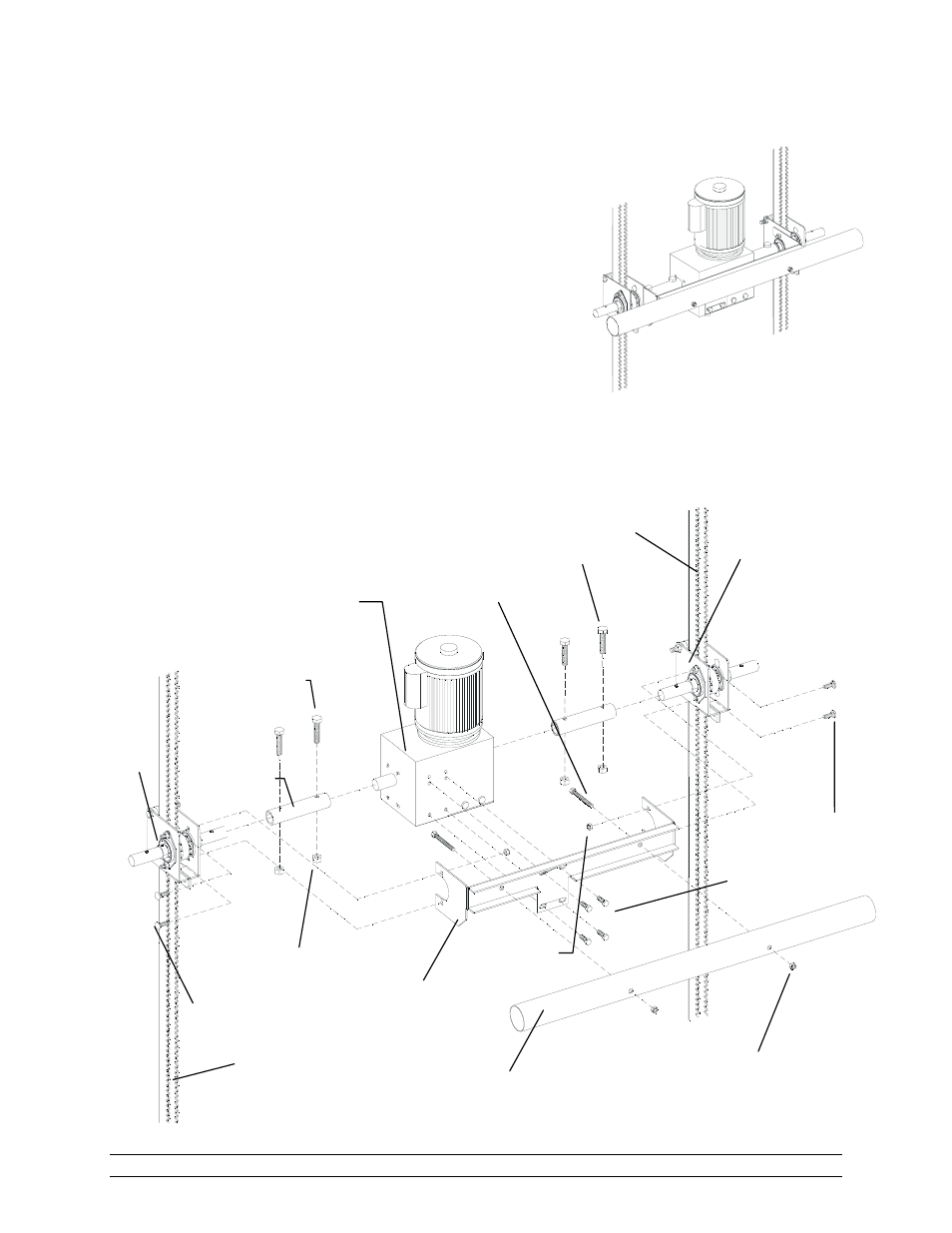 Fig. 14, 2 vertical drive option | Hired-Hand RollSeal Rollup Curtains: ROLLUP CURTAIN SYSTEM Rev 11-05 User Manual | Page 22 / 38