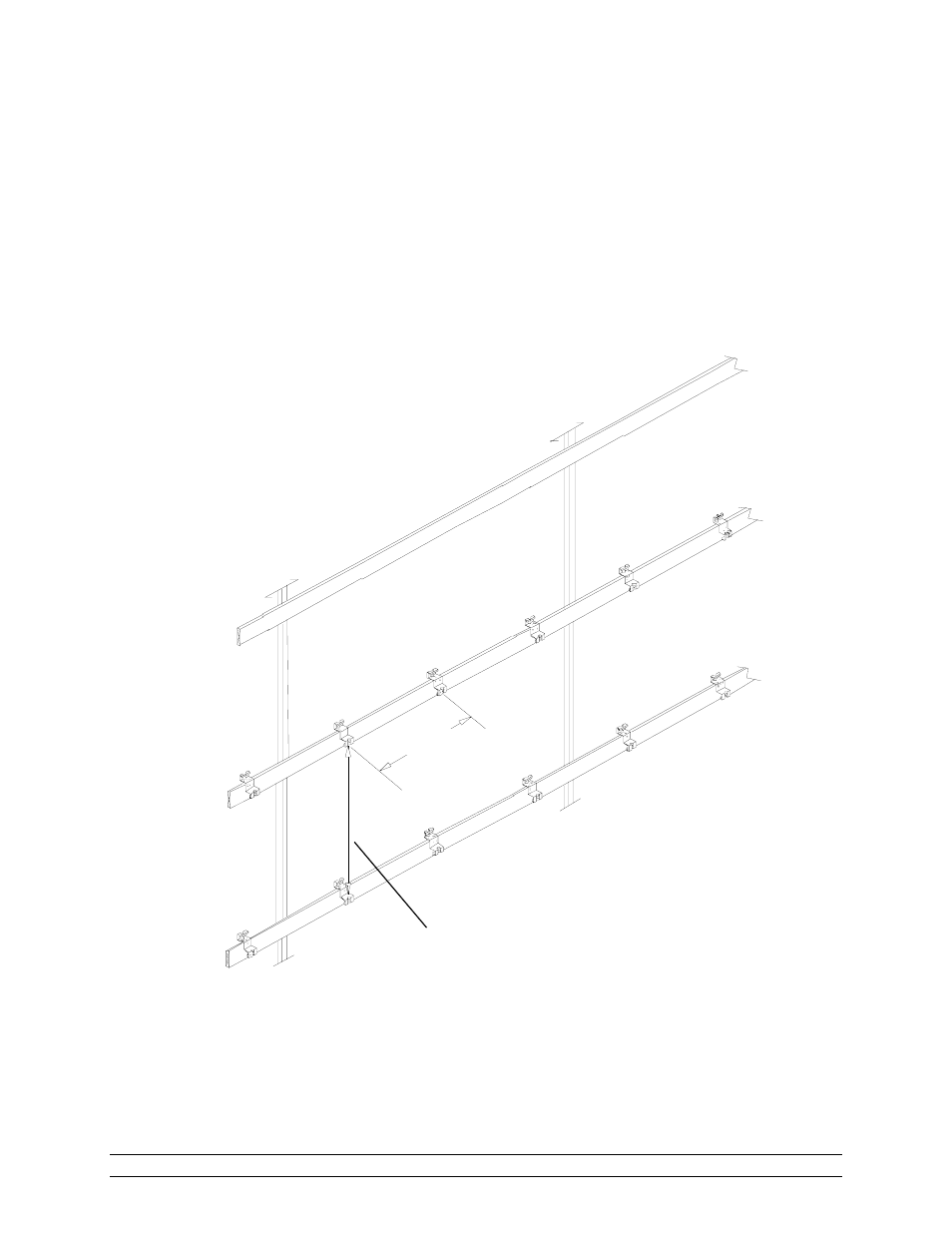 Figure 2 middle bracket (double stack) | Hired-Hand RollSeal Rollup Curtains: ROLLUP CURTAIN SYSTEM Rev 12-07 User Manual | Page 10 / 26