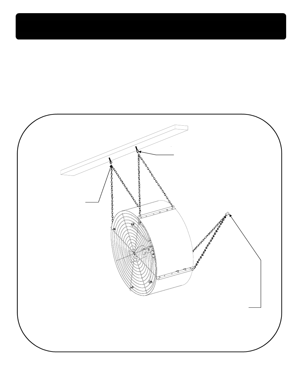 Mounting instructions, Make sure that s-hooks are securely closed | Hired-Hand Circulation and Stir Fans: 48 MEGA FLOW Galvanized User Manual | Page 2 / 2
