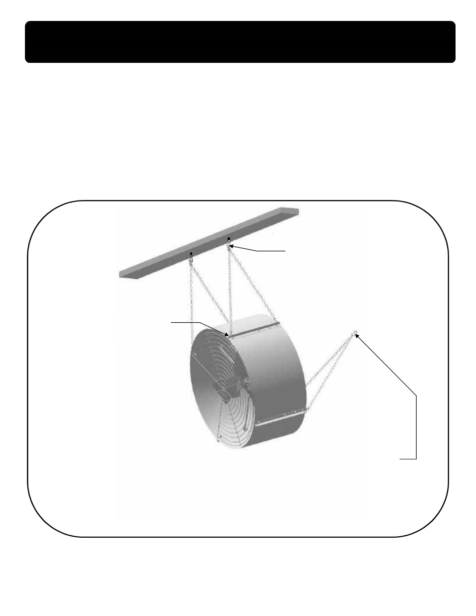 Make sure that s-hooks are securely closed | Hired-Hand Circulation and Stir Fans: MEGA FLOW 36 (91 cm) Fan Housing User Manual | Page 2 / 2