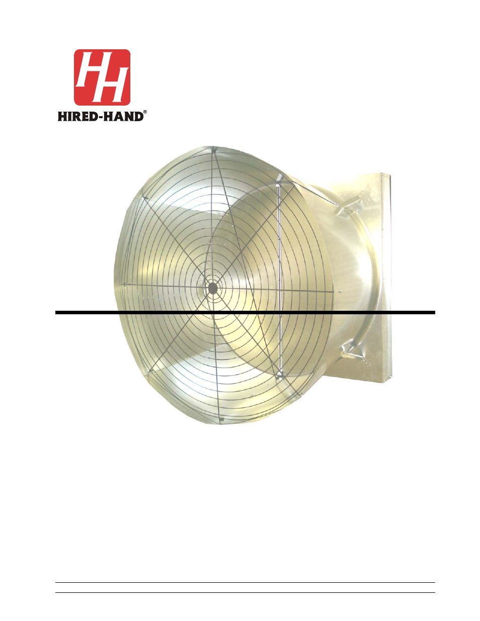 Hired-Hand External Damper Fans User Manual | 13 pages