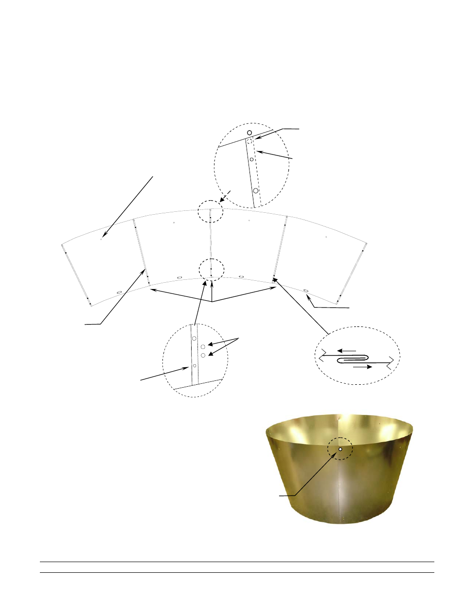 Figure 4: assembly & installation of cone | Hired-Hand External Damper Fans User Manual | Page 7 / 13