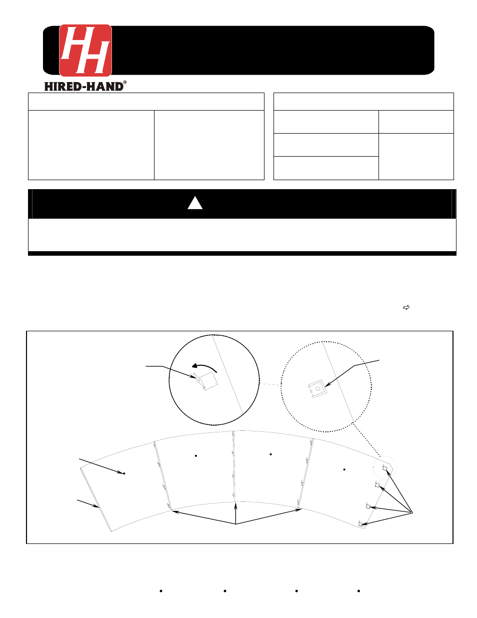 Hired-Hand Mega Flow SlantWall Fans: METAL CONE Installation Rev 9-05 User Manual | 4 pages