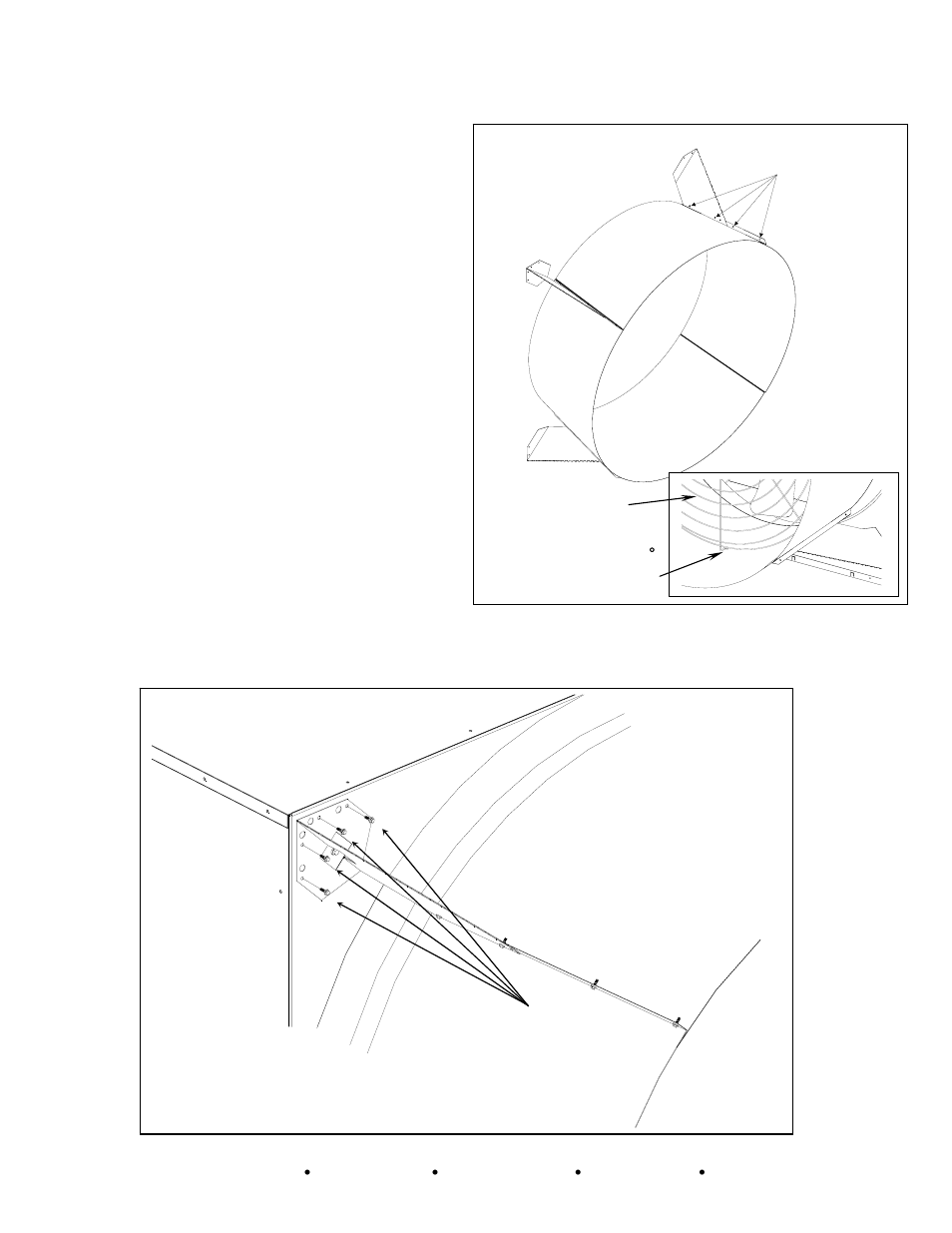 Figure 5: install guard to cone, Figure 6: attach bracket to fan | Hired-Hand Mega Flow SlantWall Fans: METAL CONE Installation Rev 9-05 User Manual | Page 3 / 4