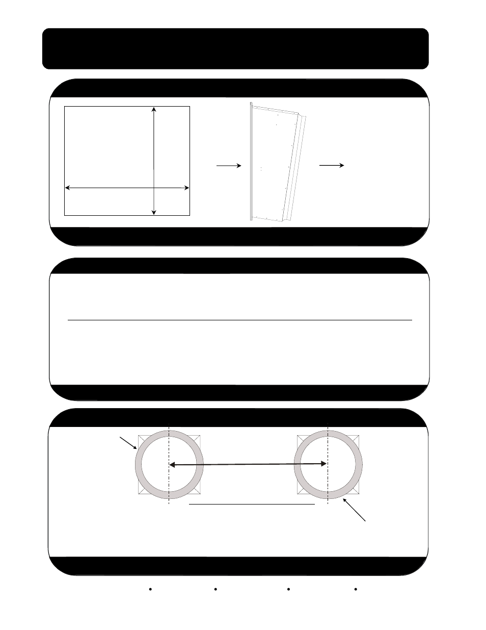 Fan spacing with cone, Framing dimensions, Framing diagram | Hired-Hand Mega Flow SlantWall Fans: Fan & Cone Installation User Manual | Page 2 / 10