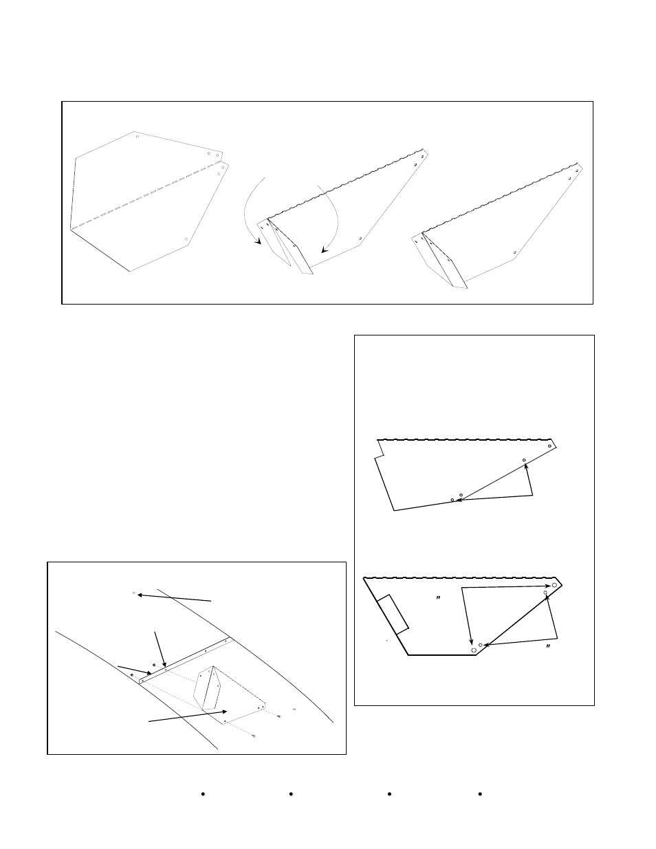 Figure 2: form support brackets, Figure 4: install bracket to cone, Figure 3: support bracket mounting holes | Hired-Hand Mega Flow SlantWall Fans: Fan & Cone Installation User Manual | Page 5 / 10