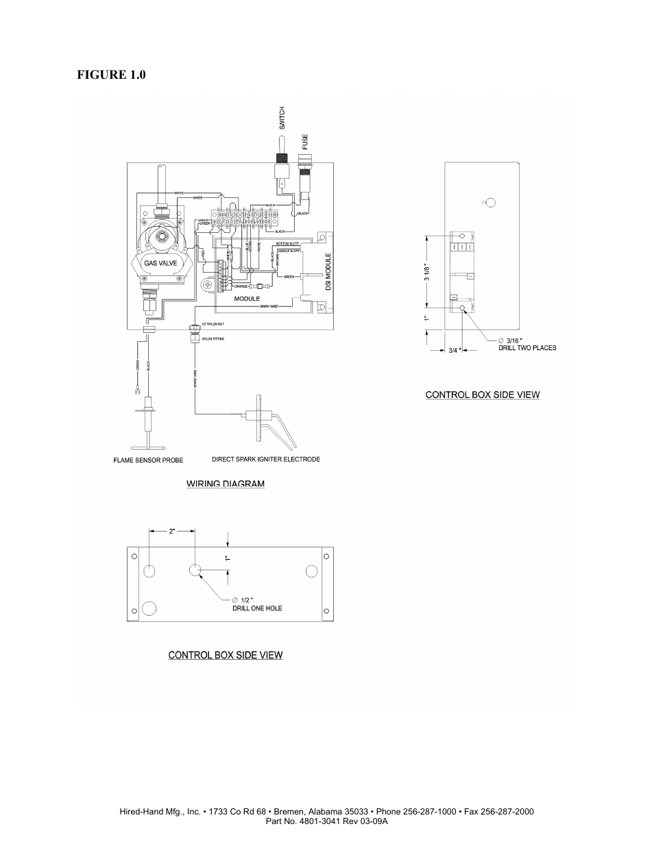 Figure 1.0 | Hired-Hand Bunsen Jet Brooders: HSI to Direct Spark Igniter Kit User Manual | Page 2 / 3