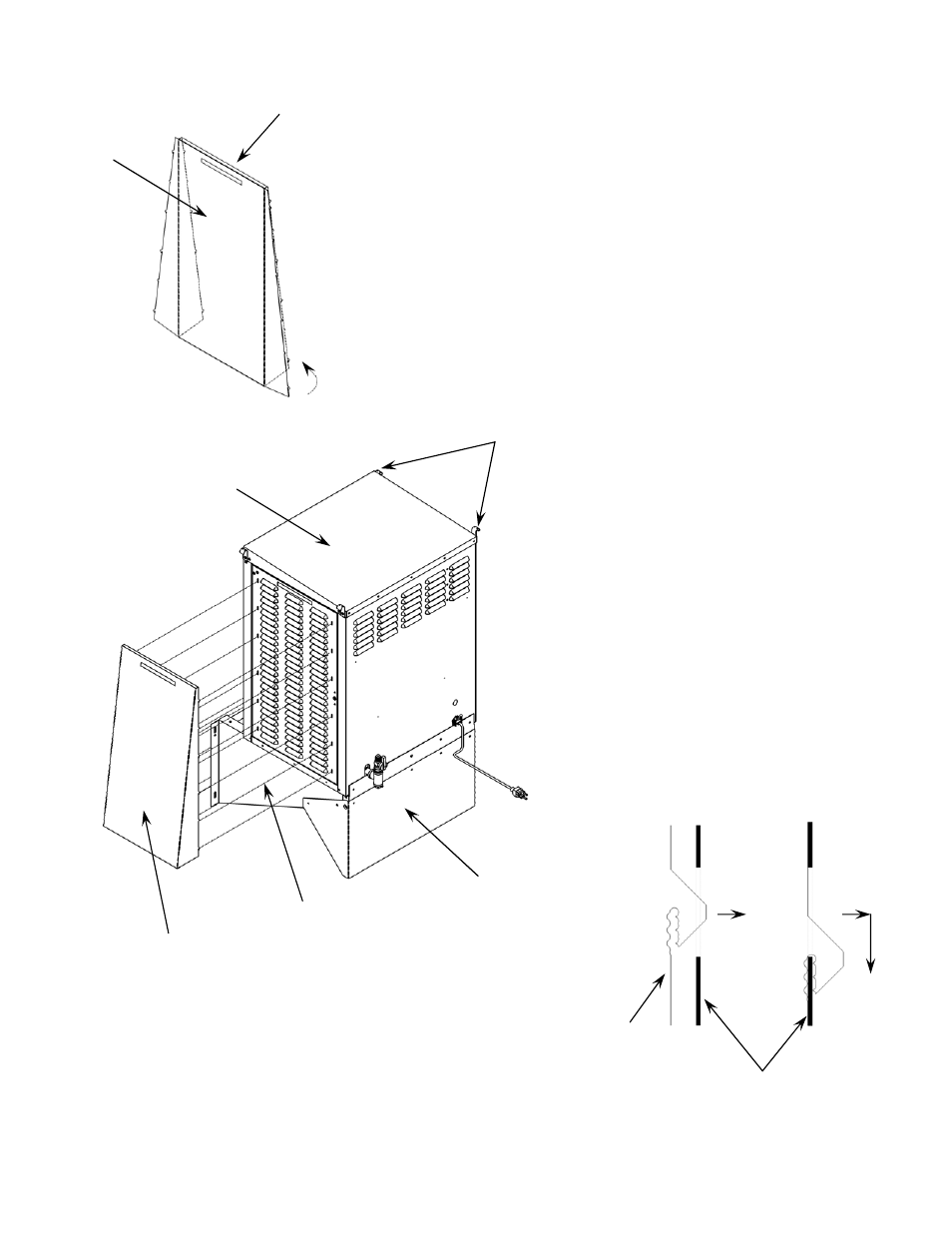 Detail e detail f | Hired-Hand Super-Savers (Forced Air Heaters) XL: Maywick SS-225-XL Rev 6-09A User Manual | Page 9 / 23