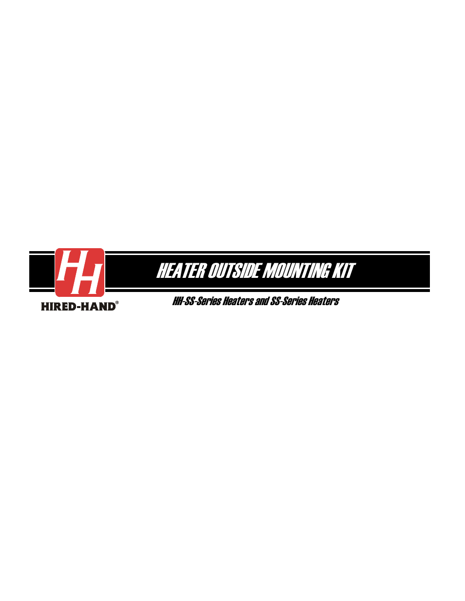 Heater outside mounting kit | Hired-Hand Super-Savers (Forced Air Heaters) XL: Outside Mounting Kit User Manual | Page 4 / 4