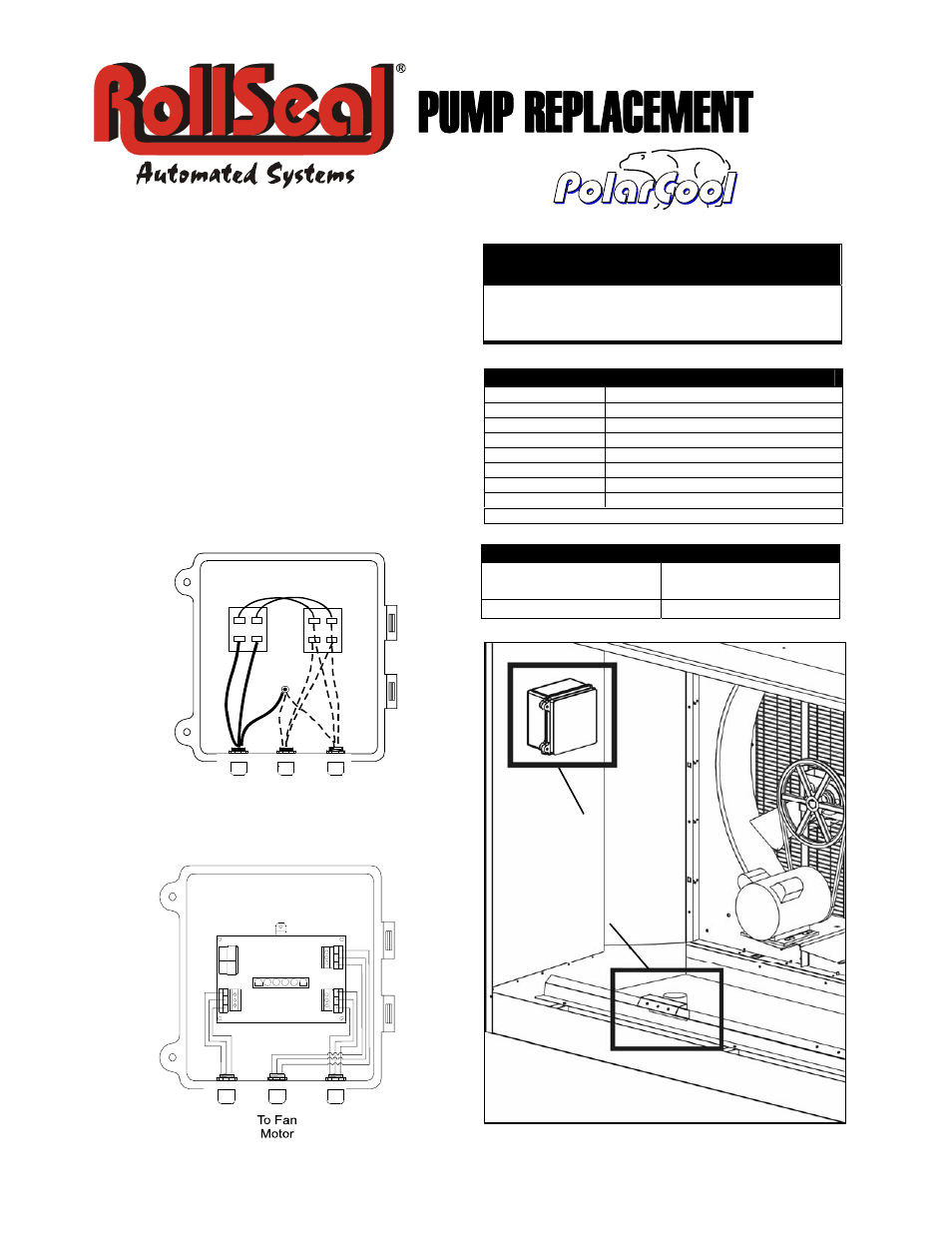 Hired-Hand Polar Cool: PUMP REPLACEMENT User Manual | 4 pages