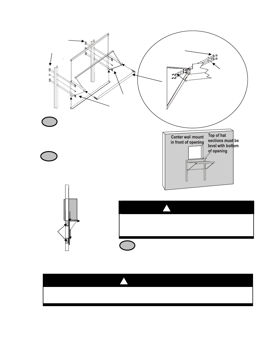 S caution | Hired-Hand Polar Cool: Wall Mount Kit User Manual | Page 2 / 4