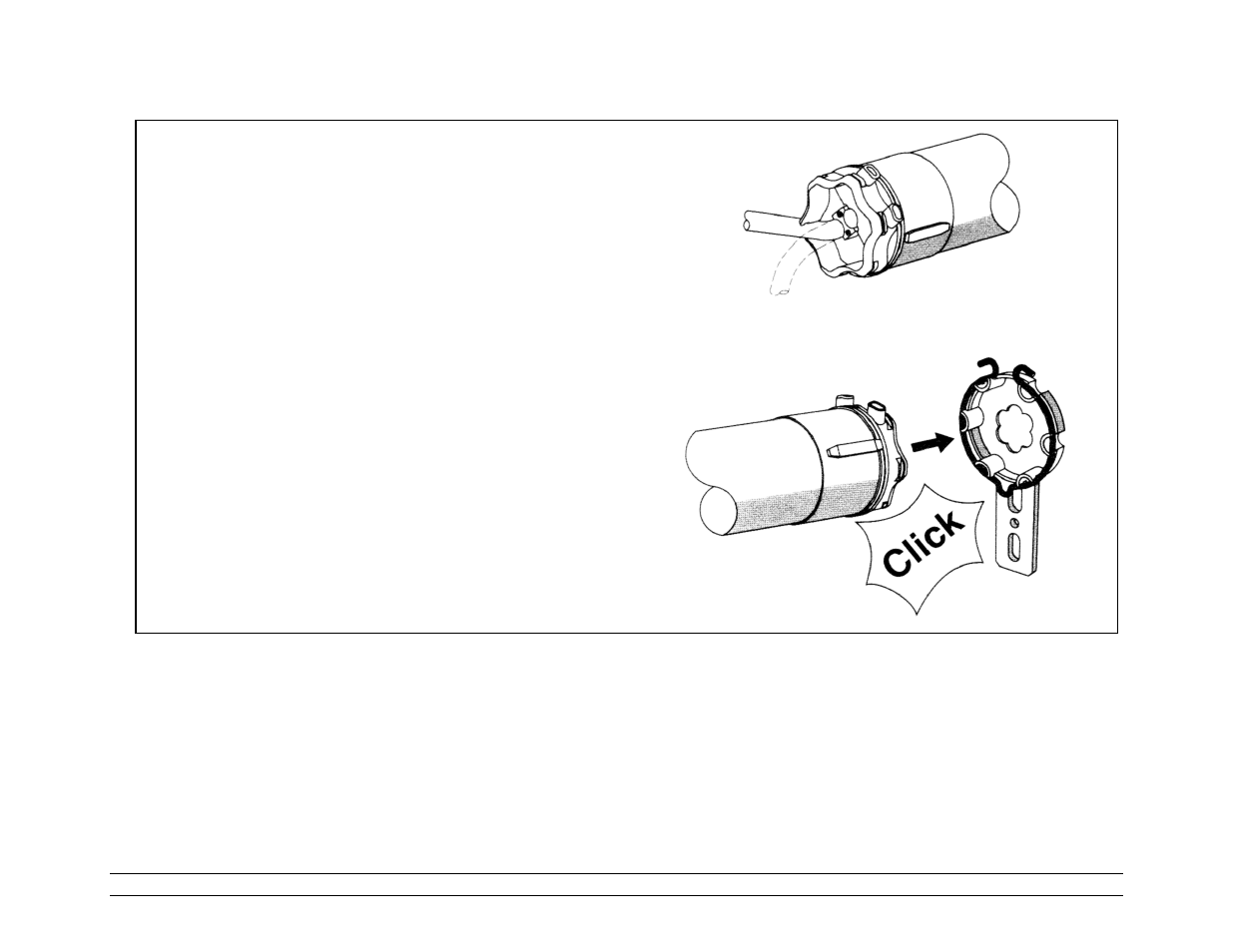 Attachment of tubular motor to motor mount, Mot or cable posit ioning, Mount ing the mot orized tube | Hired-Hand Mega-Cool rev 4-08 User Manual | Page 42 / 68
