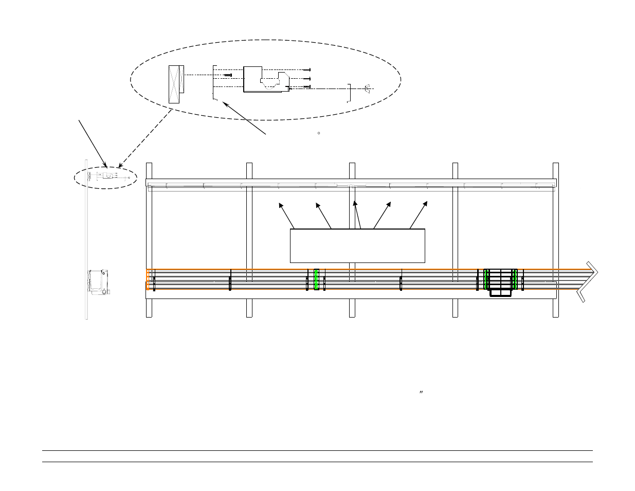 Install spray line support brackets, Side view front view | Hired-Hand Mega-Cool: Square Reservoir User Manual | Page 8 / 24